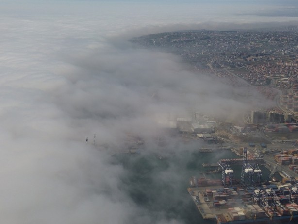 Foto - Sabah saatlerinde etkili oldu! Havadan görüntülendi