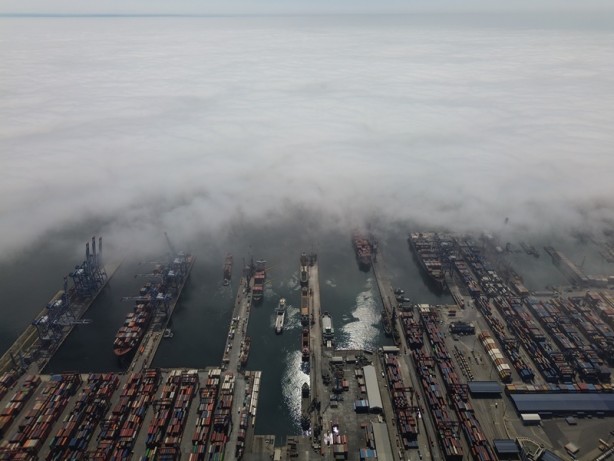 Foto - Sabah saatlerinde etkili oldu! Havadan görüntülendi