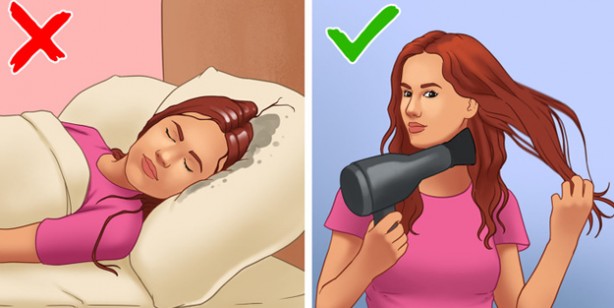 Foto - Saçlarınız ıslakken asla uyumayın: Çok fena etkisi, çok şaşırtacak! Uzmanlar tek tek açıkladı! Herkes şaşkın