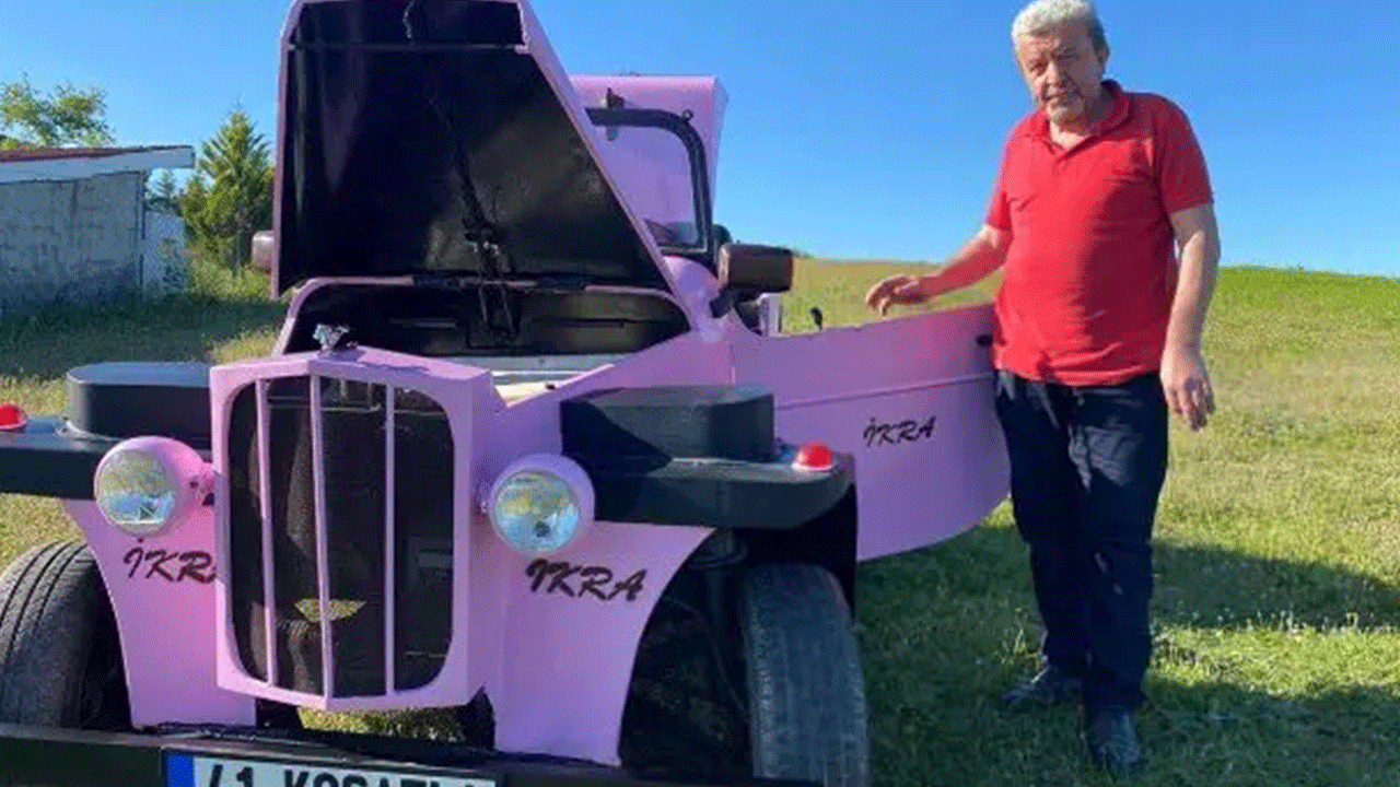 Foto - Sıfırdan 15 günde araba yaptı! Herkes onu konuşuyor!