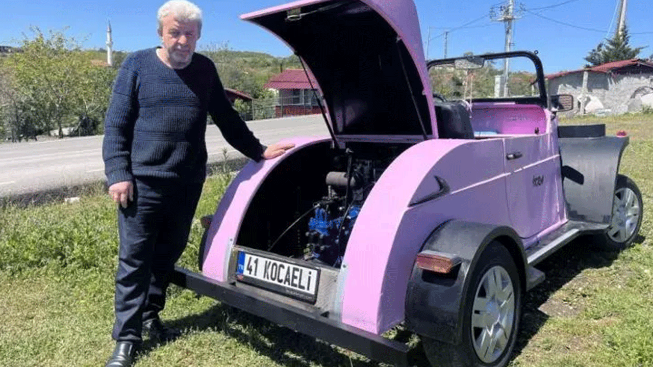 Foto - Sıfırdan 15 günde araba yaptı! Herkes onu konuşuyor!