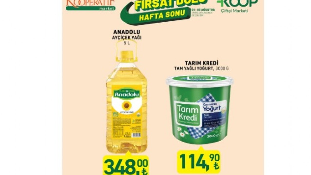 Foto - Sadece 3 güç geçerli olacak fırsatlar! Tarım Kredi'de 1-3 Ağustos 2025 indirimleri açıklandı
