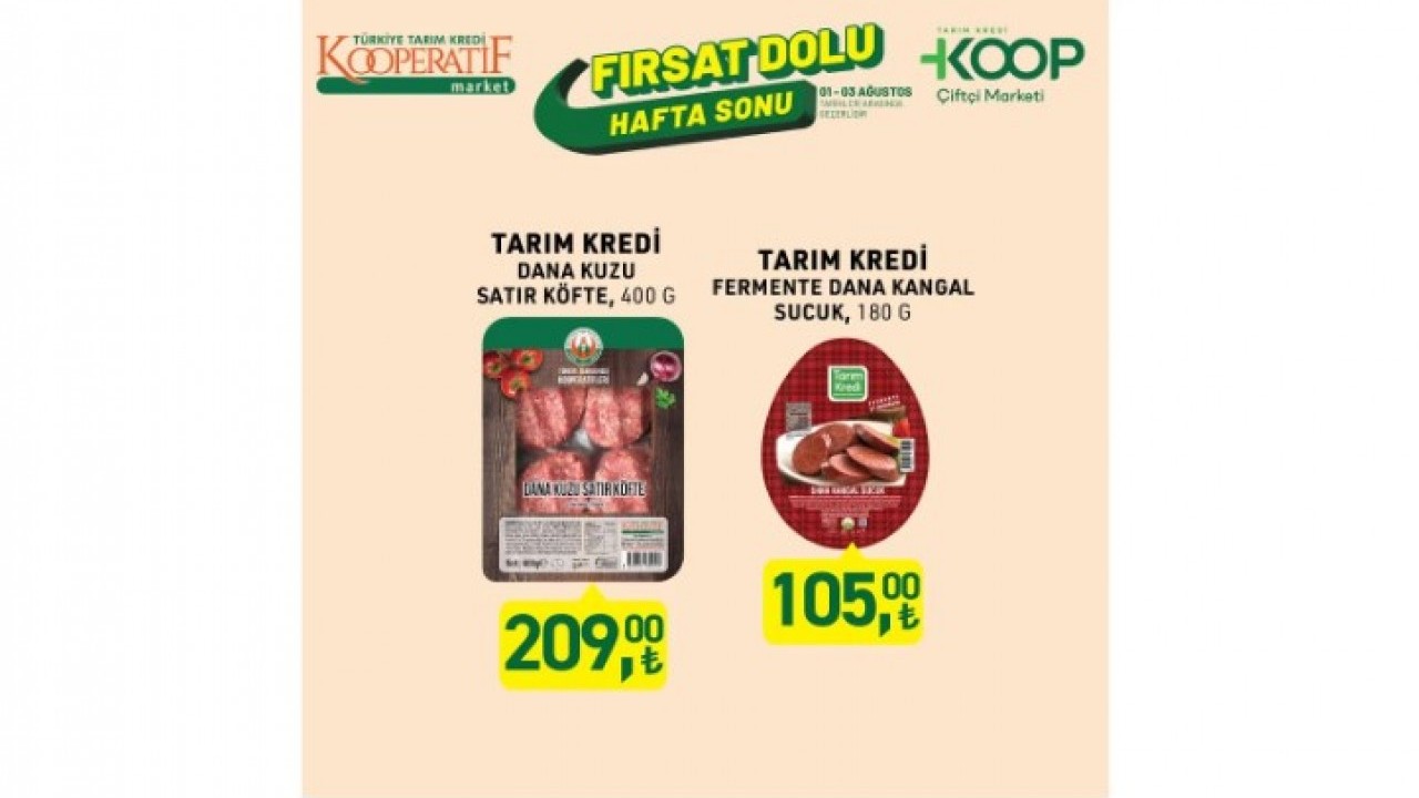 Foto - Sadece 3 güç geçerli olacak fırsatlar! Tarım Kredi'de 1-3 Ağustos 2025 indirimleri açıklandı