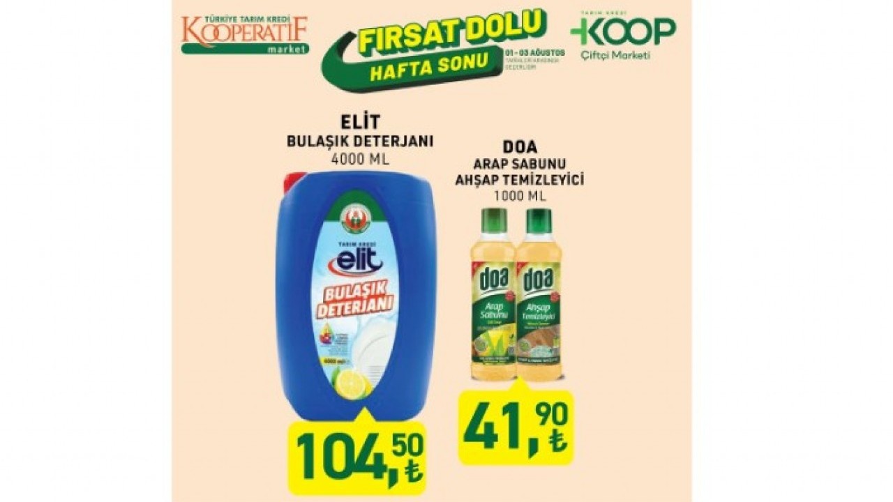 Foto - Sadece 3 güç geçerli olacak fırsatlar! Tarım Kredi'de 1-3 Ağustos 2025 indirimleri açıklandı