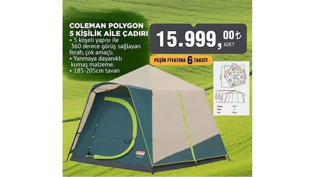 Foto - Sadece 9 Mayıs’a kadar geçerli! BİM'de çadır fiyatları indirime girdi