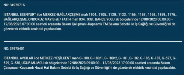 Foto - Sadece saatler kaldı! İstanbul karanlığa gömülecek... Bu ilçelerde yaşayanlar aman dikkat