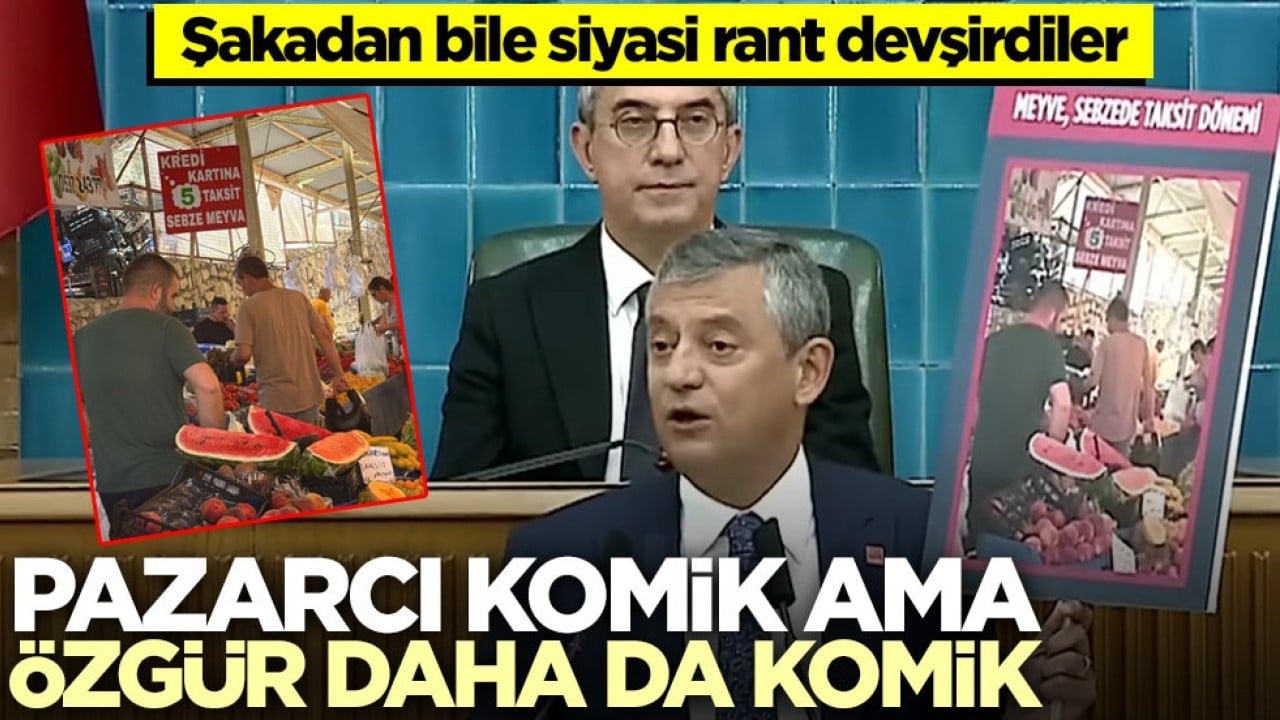 Şakadan bile siyasi rant devşirdiler! Pazarcı komik ama Özgür daha da komik