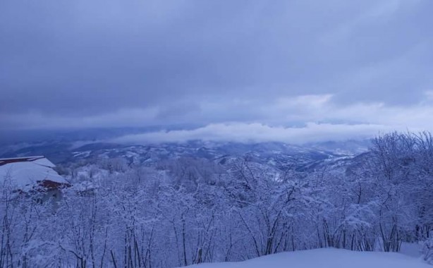 Foto - Sakarya'da yağan kar, kartpostallık manzaralar oluşturdu