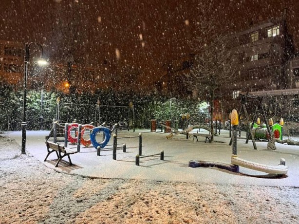 Sakarya'da yağan kar, kartpostallık manzaralar oluşturdu