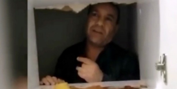 Saklandığı yerde sobelenen zanlı polisi görünce şoke oldu!