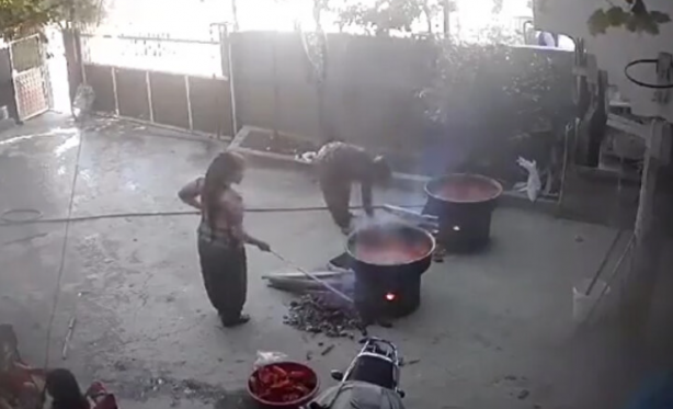 Foto - Salça kazanı bomba gibi patladı