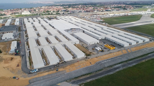 Foto - Salgın hastanelerinde son durum havadan görüntülendi: Yarın hizmete girecekler