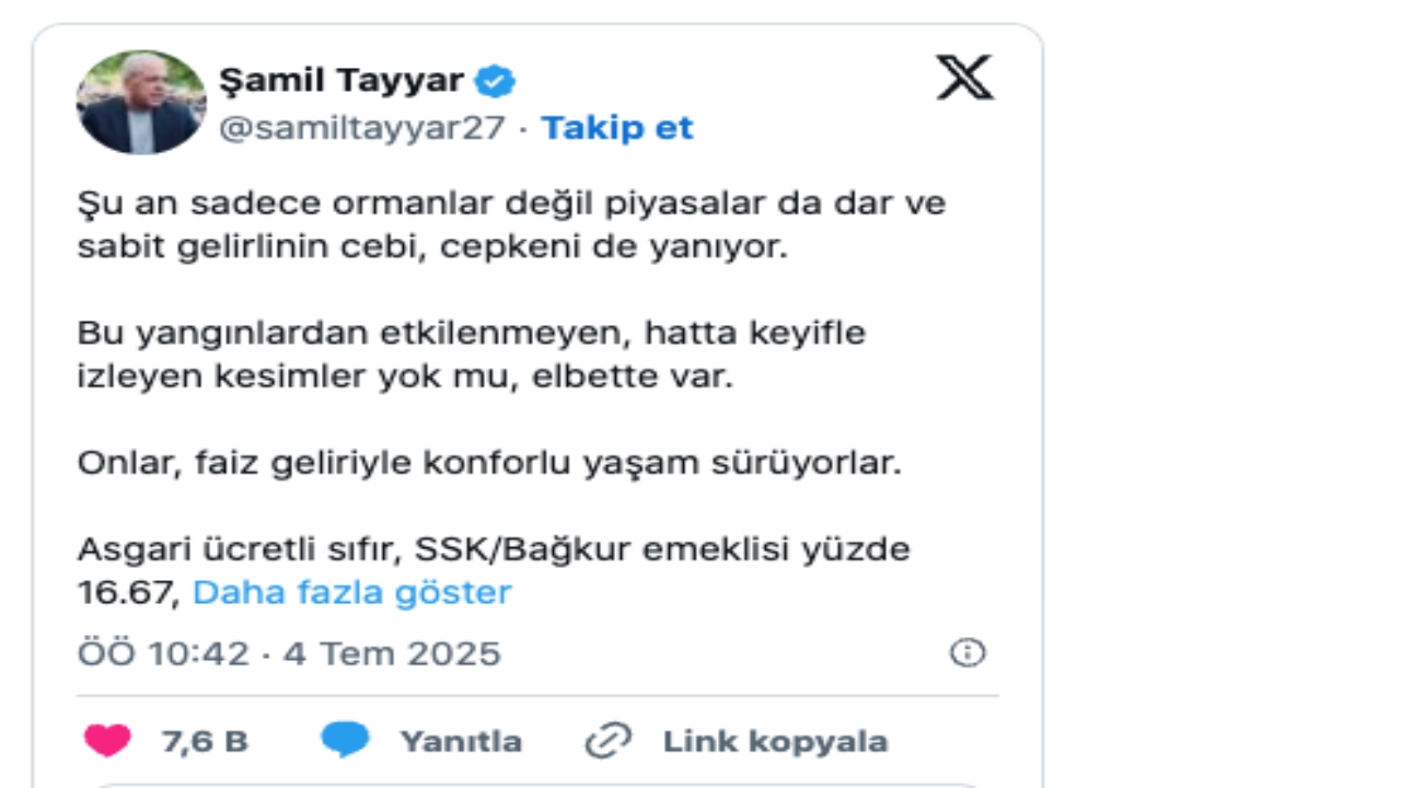 Foto - Şamil Tayyar, o konuda AK Parti’yi "Hata yapıyorsunuz" diyerek uyardı! Resmen isyan etti