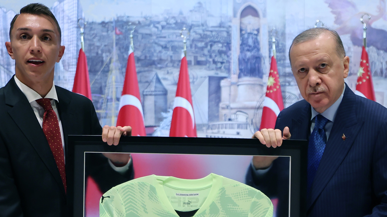 Foto - Şampiyon Galatasaray, Başkan Tayyip Erdoğan'ın huzurunda! Sıcak görüntüler...