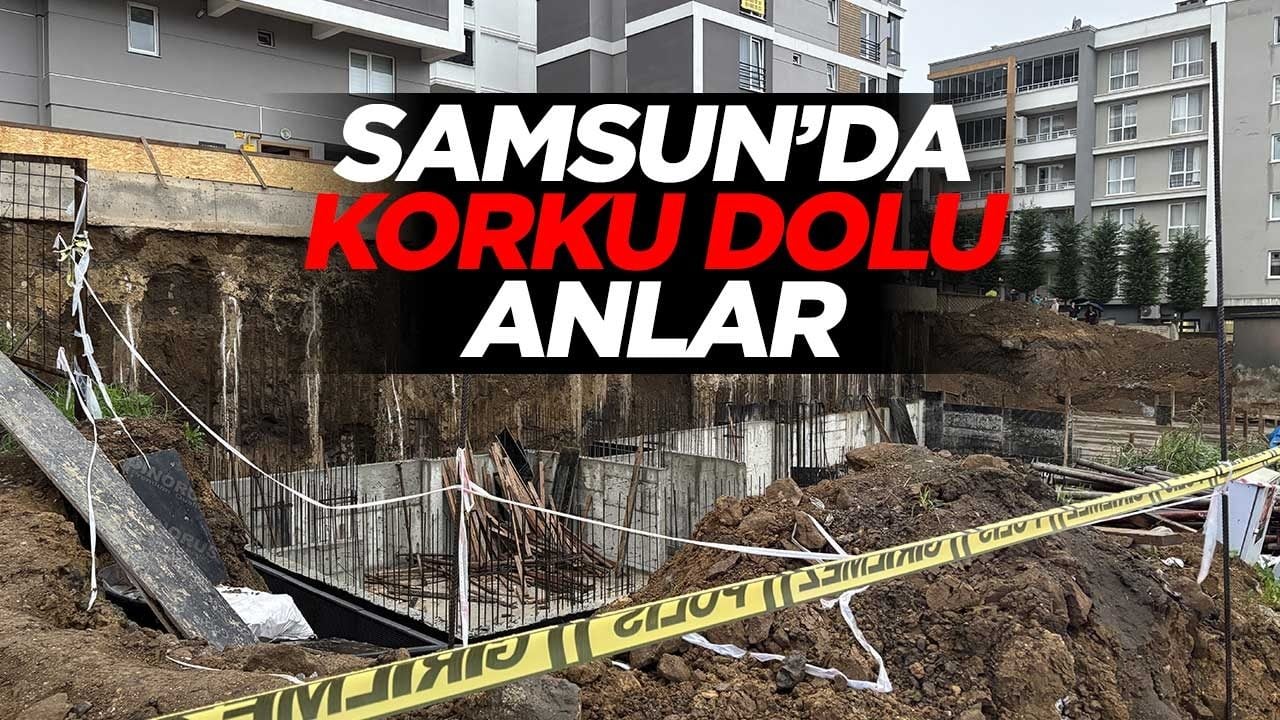 Samsun'da korku dolu anlar! 5 katlı bina tahliye edildi