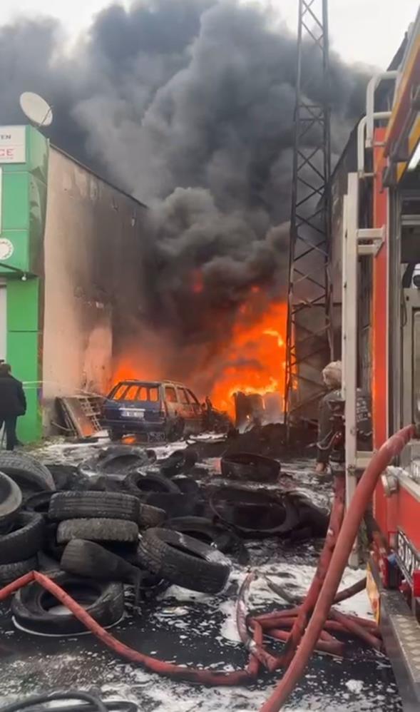 Samsun'da korkutan yangın!