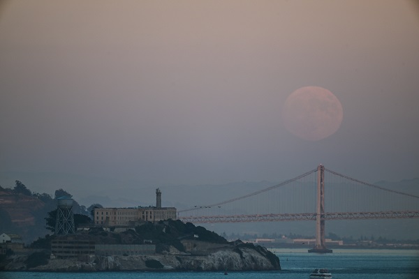 Foto - San Francisco'da 'Süper Ay'