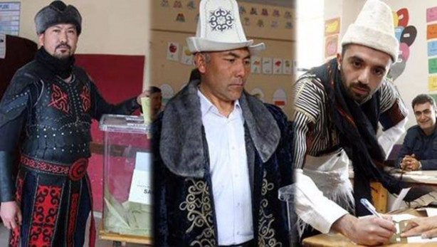  Sandık başında renkli görüntüler!