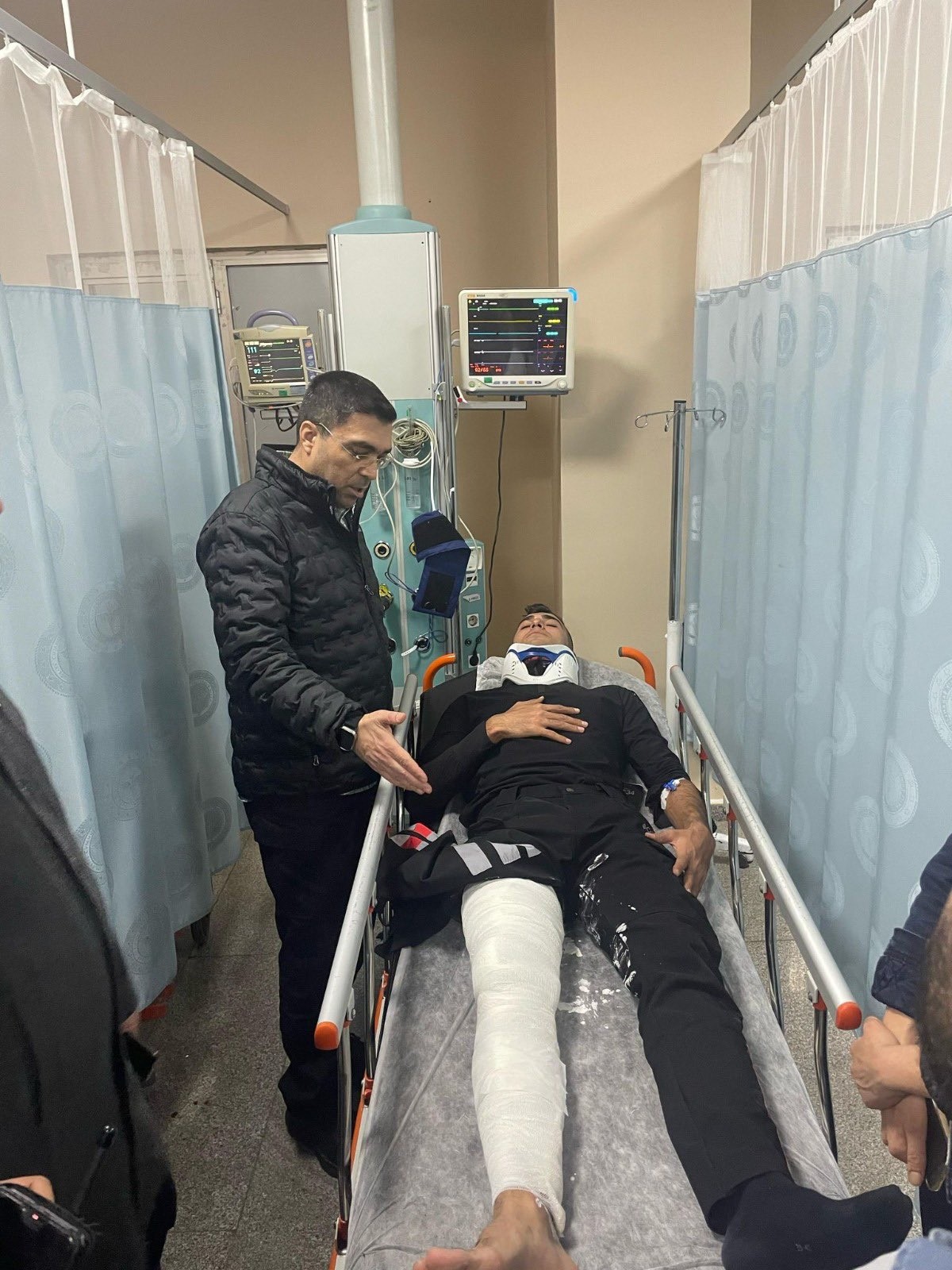 Foto - Şanlıurfa'da motorize polis ekibi kaza yaptı! 2 polis yaralandı