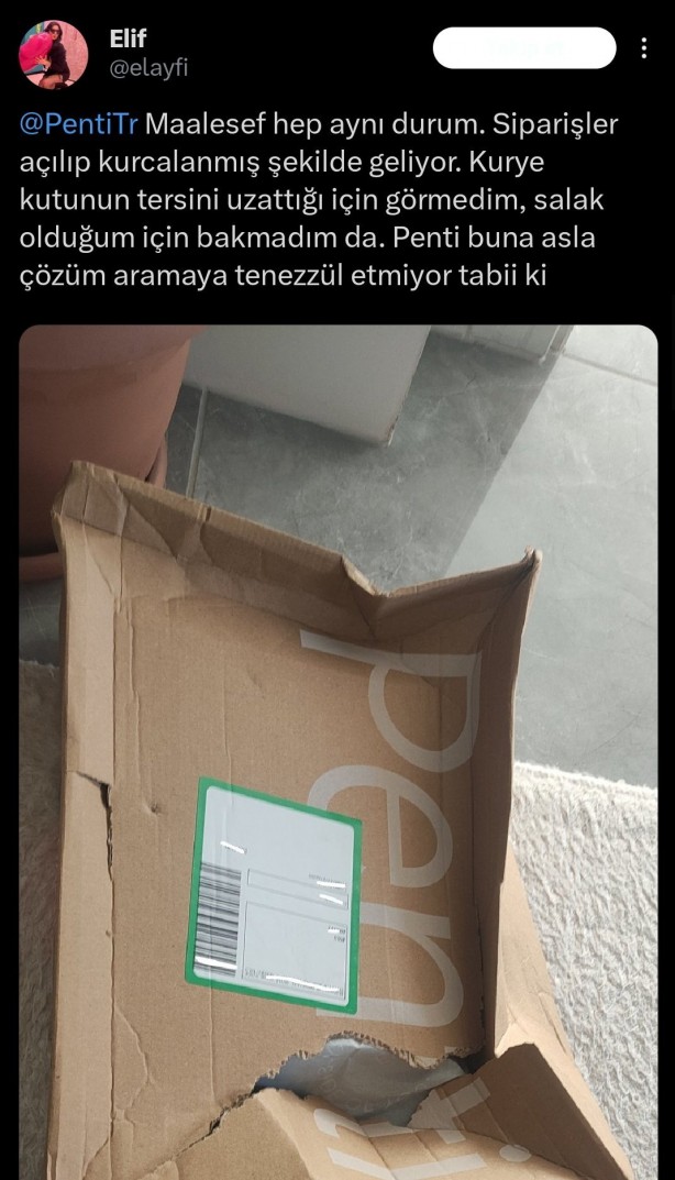 Foto - Sapık kuryeler, kadınları çileden çıkardı! Ünlü markanın kargoları böyle gelmeye başladı