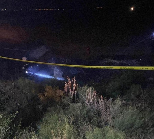 Foto - Şarampole uçan otomobil yandı: 4 ölü, 2 yaralı