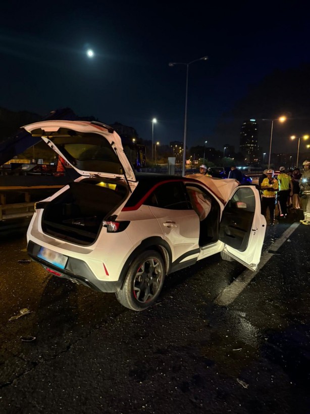 Sarıyer TEM Otoyolu'nda kaza