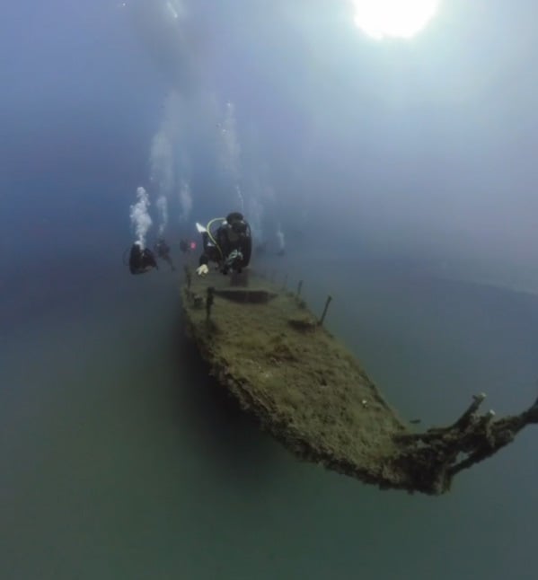 Foto - Saros Körfezi'ndeki batık gemi böyle görüntülendi
