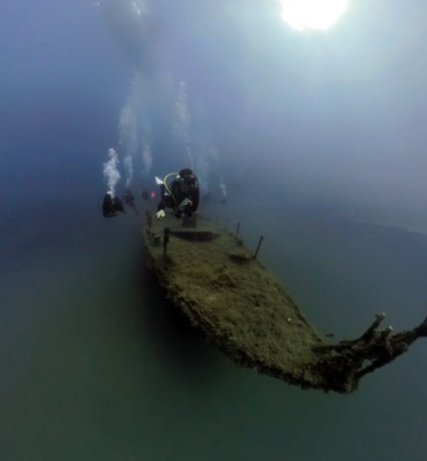 Foto - Saros Körfezi'ndeki batık gemi böyle görüntülendi
