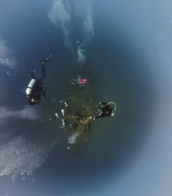 Foto - Saros Körfezi'ndeki batık gemi böyle görüntülendi