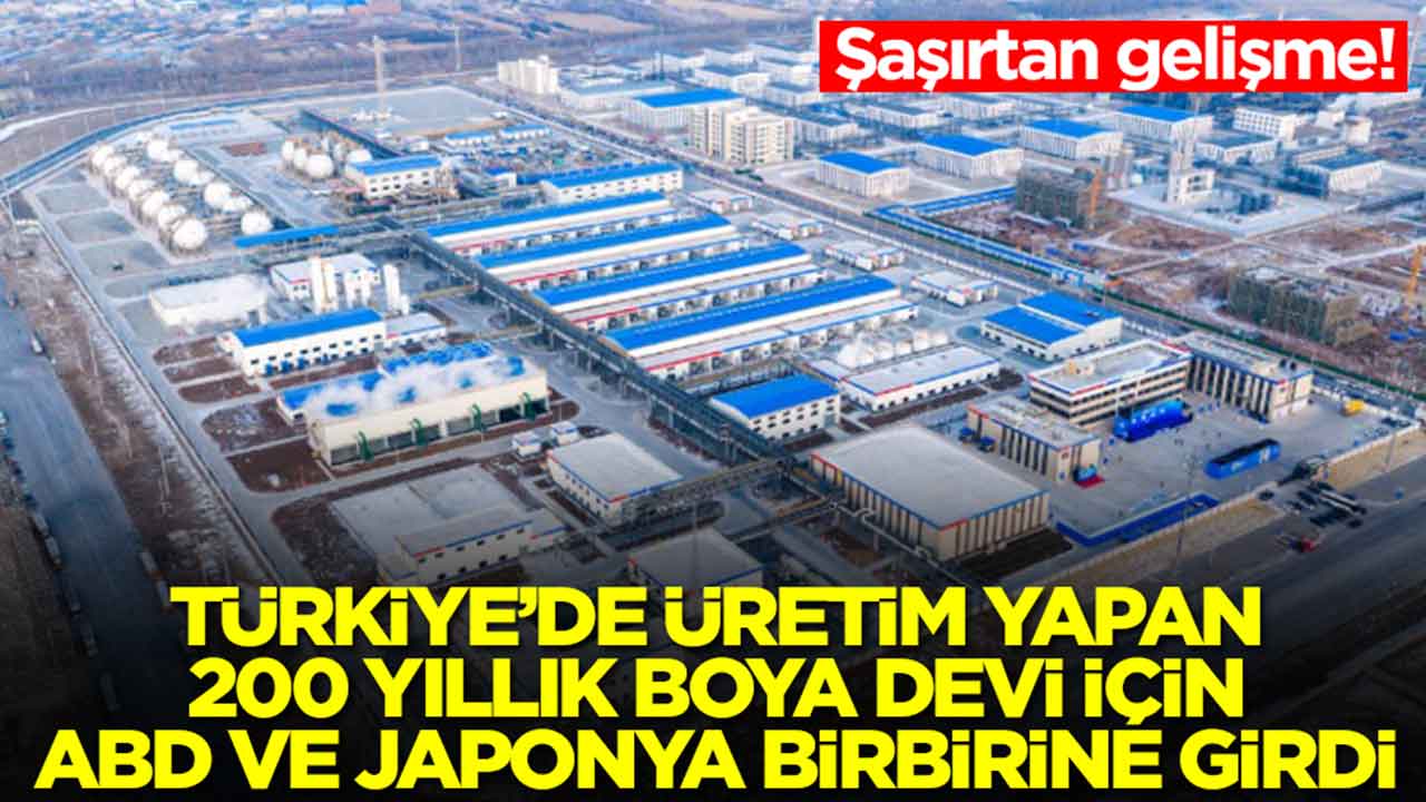 Şaşırtan gelişme: Türkiye'de üretim yapan 200 yıllık boya devi için ABD ve Japonya birbirine girdi