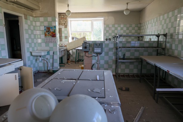 Foto - Savaş acımasız yüzünü anaokulunda gösterdi