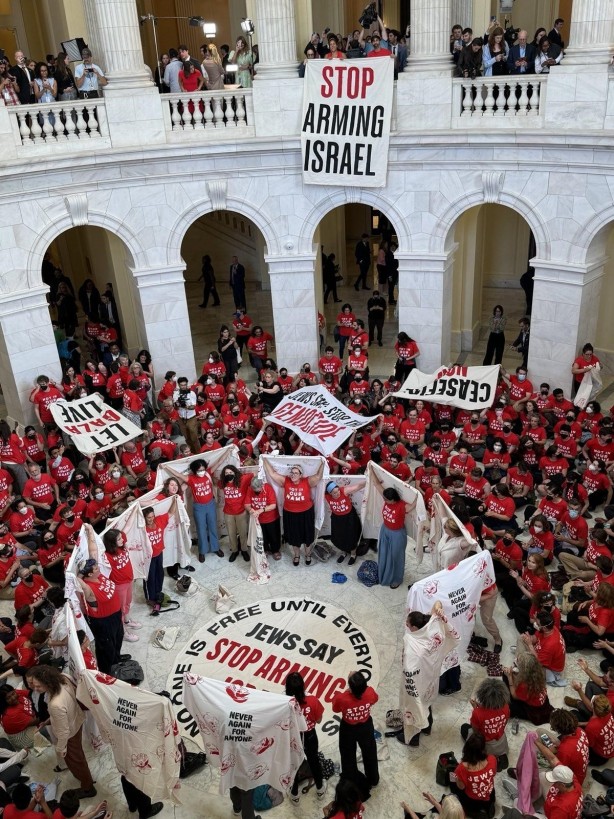 Foto - Savaş karşıtı Yahudilerden ABD Kongresi’nde İsrail protestosu