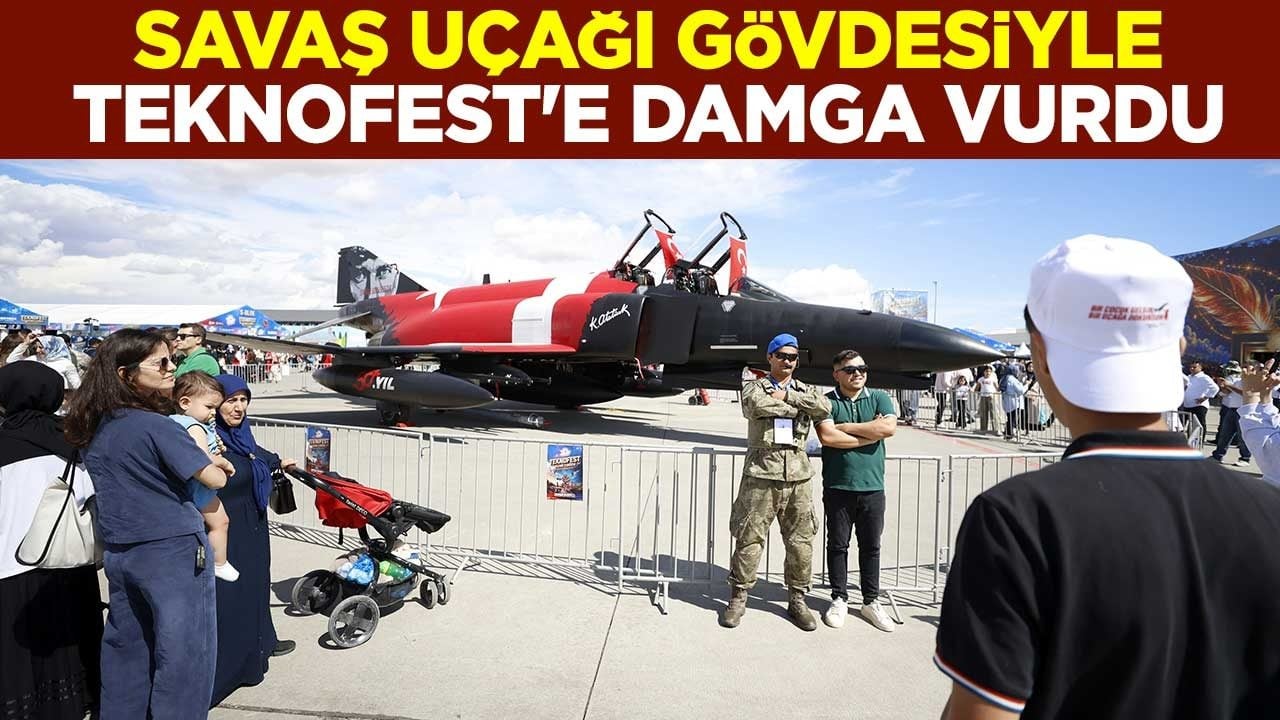 Savaş uçağı gövdesiyle TEKNOFEST'e damga vurdu