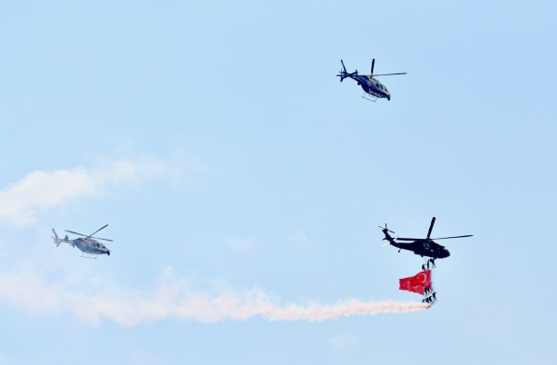 Foto - Savaş uçakları ve helikopterler havalandı! Hareketli anlar