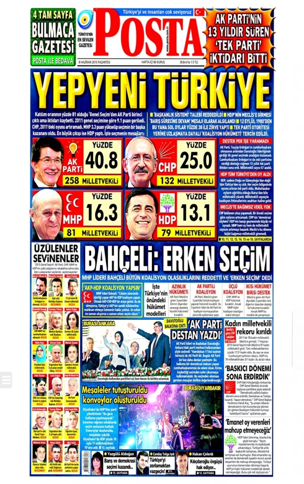 Foto - Seçim sonrası gazete manşetleri