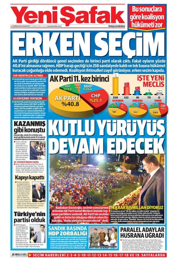 Foto - Seçim sonrası gazete manşetleri