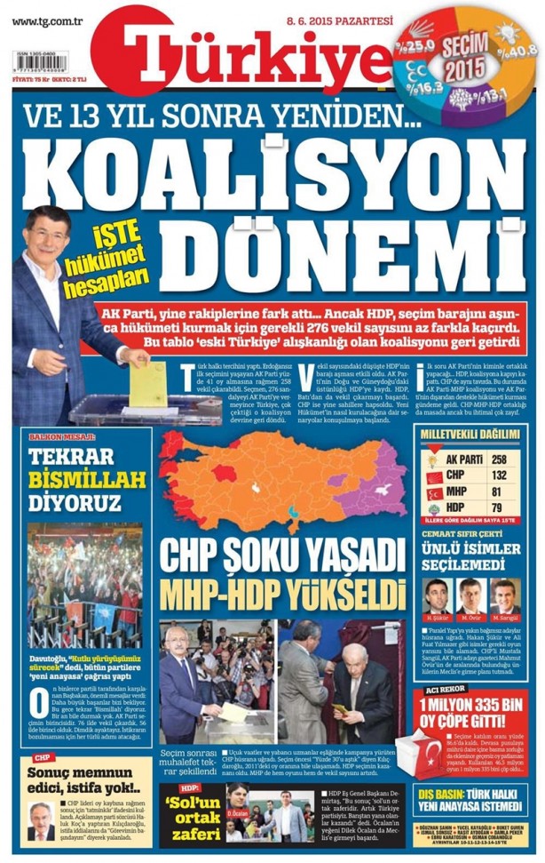 Foto - Seçim sonrası gazete manşetleri