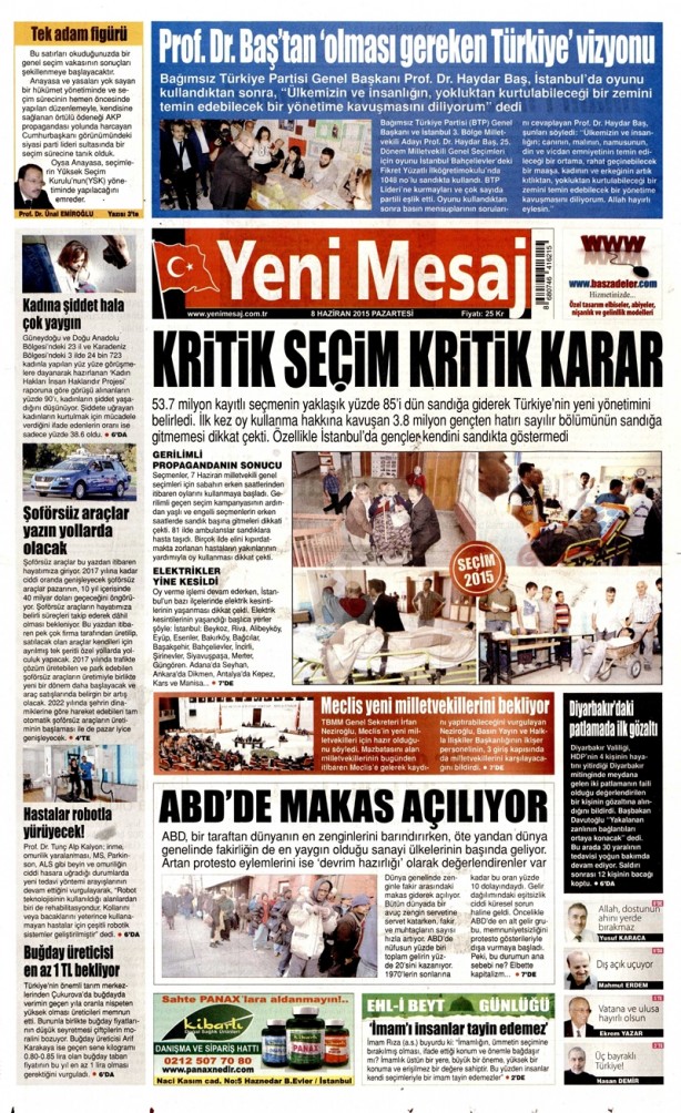 Foto - Seçim sonrası gazete manşetleri