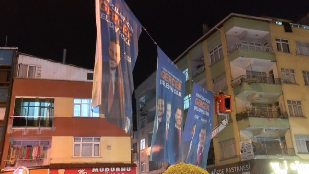Seçim yasakları başladı, parti bayrakları toplandı