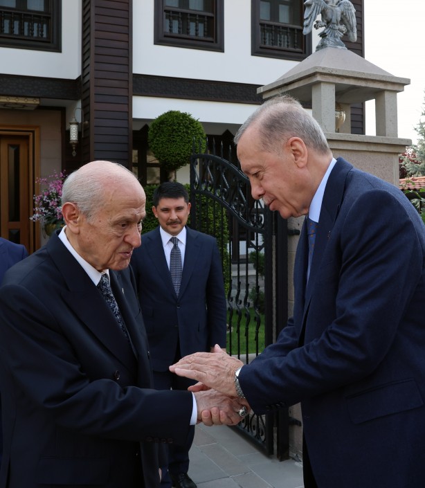 Foto - Seçimden sonra ilk kez oluyor! Cumhurbaşkanı Erdoğan Bahçeli'yi ziyaret etti