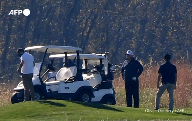 Foto - Donald Trump seçimleri kaybettiğini golf oynarken öğrendi