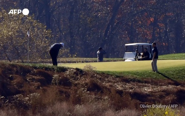 Foto - Donald Trump seçimleri kaybettiğini golf oynarken öğrendi