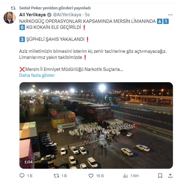 Foto - Sedat Peker'den dikkat çeken Ali Yerlikaya hamlesi! Herkes şaştı kaldı