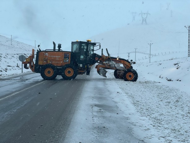 Şehirde kar yağışı