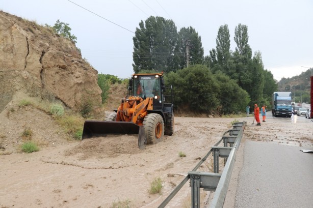 Foto - Şehirde kuvvetli rüzgar ve sağanak! Ağaçlar devrildi