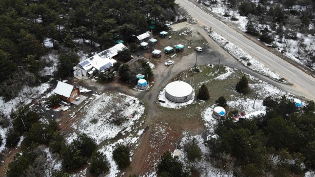 Foto - Şehirde Nisan ayında kar sürprizi
