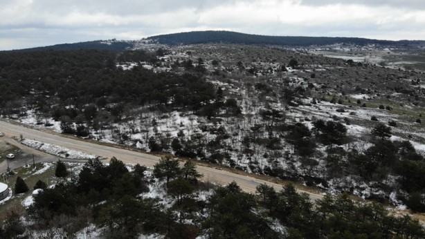 Foto - Şehirde Nisan ayında kar sürprizi