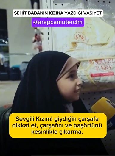 Foto - Şehit babasının vasiyetini anlattı! Gazzeli küçük kız yürekleri sızlattı