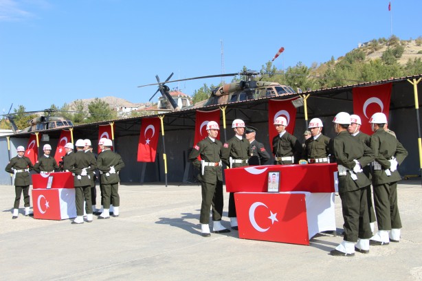 Şehitler son yolculuğuna uğurlandı