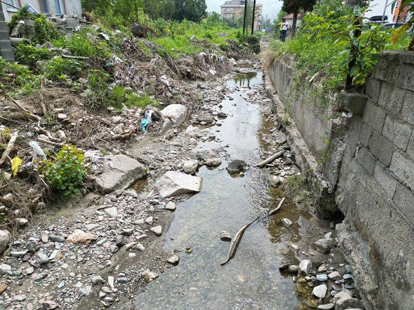 Foto - Sel antik su kanalını ortaya çıkardı